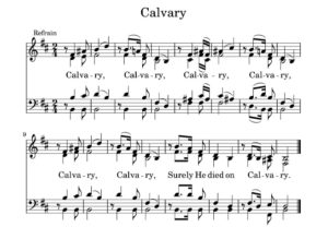 Sheet Music for Calvary (Negro Spiritual) 