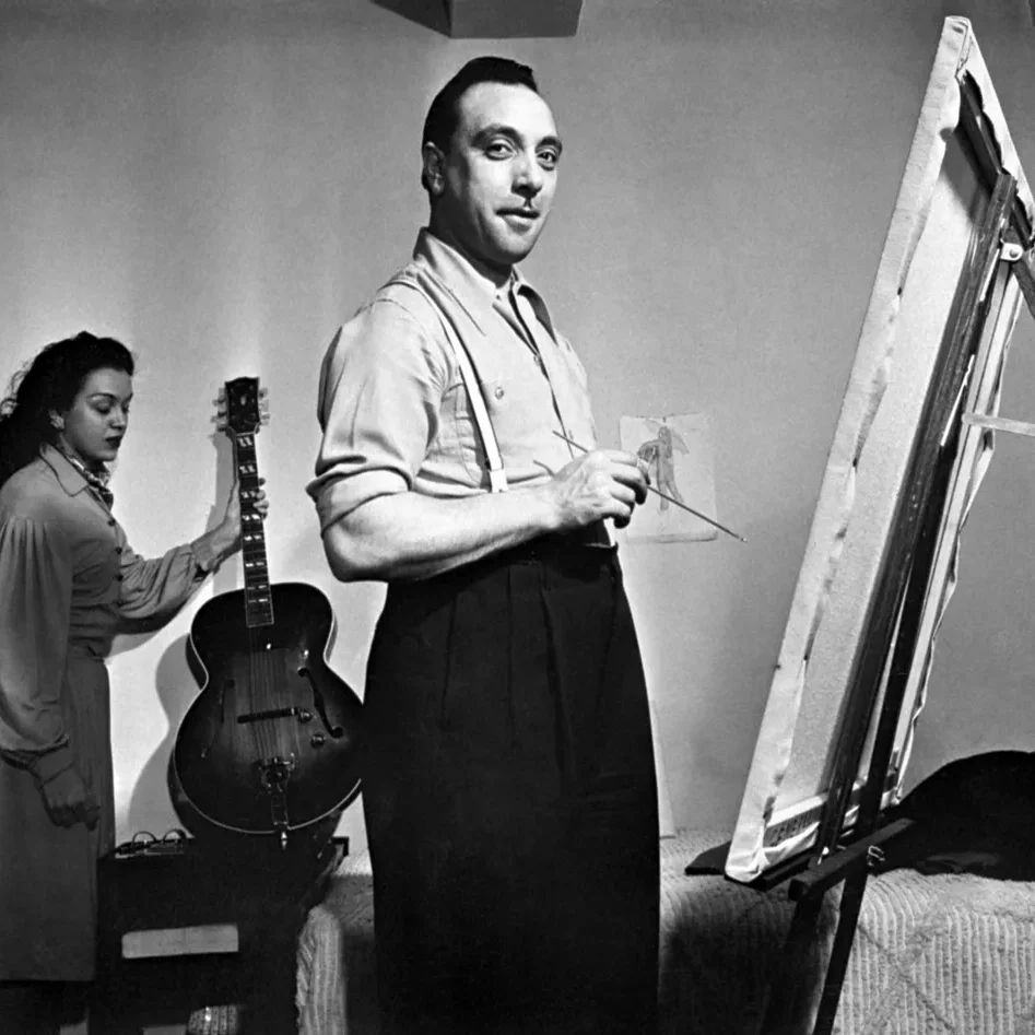 Django at the Easel Django at the Easel
