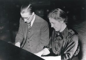 Jean Francaix and Nadia Boulanger in 1939